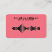 Sound Engineer Dee Jay Visitekaartje (Voorkant)