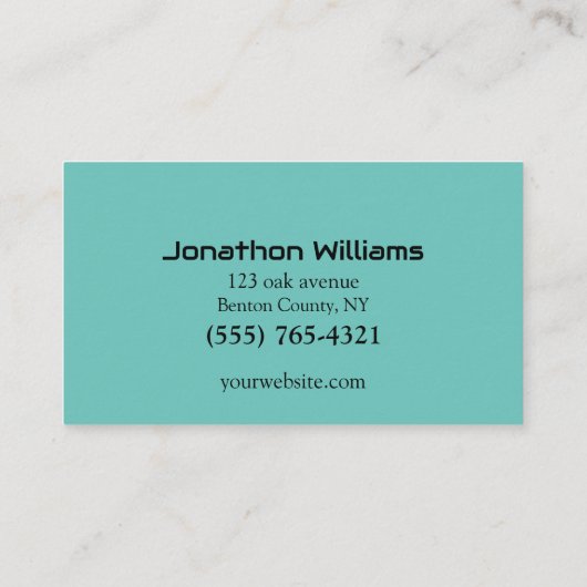 Sound Engineer Dee Jay Visitekaartje (Achterkant)