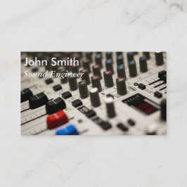 Sound Engineer freelance muziekproducent stijlvol Visitekaartje