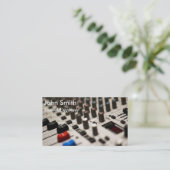 Sound Engineer freelance muziekproducent stijlvol Visitekaartje (Staand voorkant)