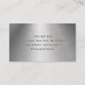 Sound Engineer Metal Business Card Visitekaartje (Achterkant)