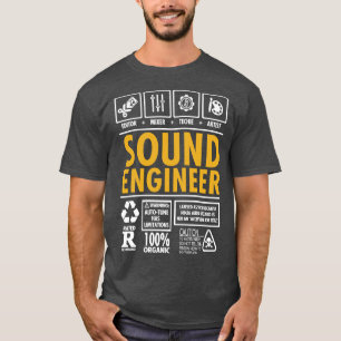 Sound Engineer Mixer Editor Artiest T-shirt