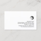 Sound Engineer-pictogram Volume schuifregelaars Visitekaartje (Achterkant)