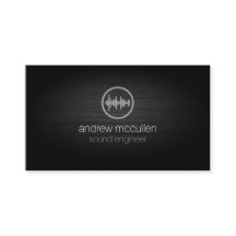 Sound Engineer Sound Wave Icon geborsteld metaal