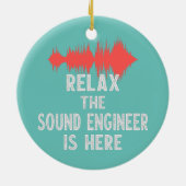 Sound Engineer Studio Audio Design for Audio Keramisch Ornament (Achterkant)