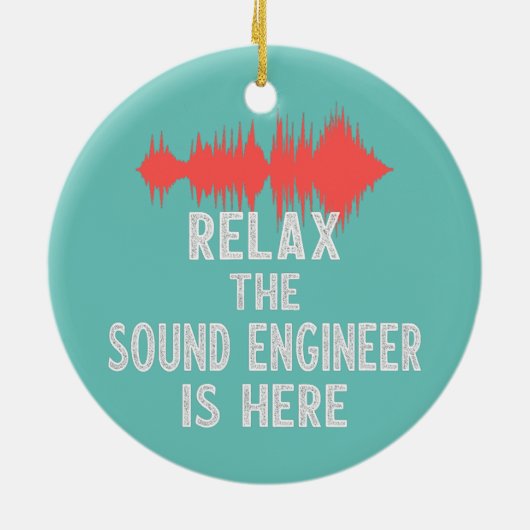 Sound Engineer Studio Audio Design for Audio Keramisch Ornament (Achterkant)