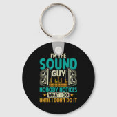 Sound Engineer Tech Husband Dad Funny Dj Disc Jock Sleutelhanger (Voorkant)