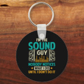 Sound Engineer Tech Husband Dad Funny Dj Disc Jock Sleutelhanger (Voorkant)