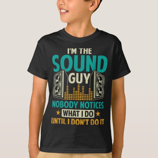 Sound Engineer Tech Husband Dad Funny Dj Disc Jock T-shirt (Voorkant)