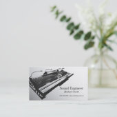 Sound Engineer Visitekaartje (Staand voorkant)