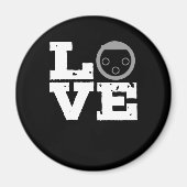 Sound Engineer XLR Connector Love Audio Mixer Magneet (Voorkant)