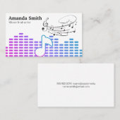 Sound Equalizer | Music Instructor Visitekaartje (Voorkant / Achterkant)
