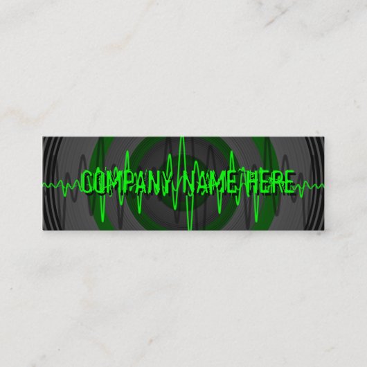 Sound Green Dark-sjabloon voor visitekaartje skinn (Voorkant)