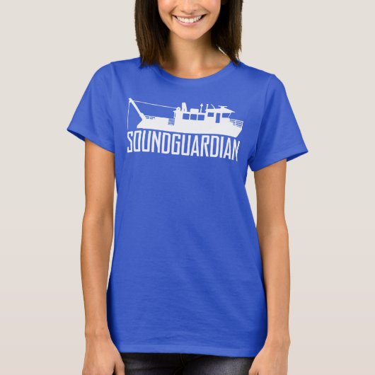 Sound Guardian Womens Navy Blue T-Shirt (Voorkant)