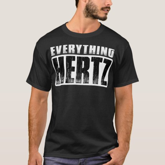 SOUND GUY AUDIO ENGINEER HERTZ T-SHIRT (Voorkant)