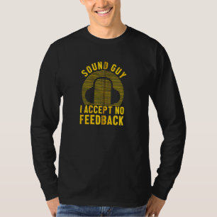Sound Guy Voice Job Muziek Equalizer Geluidssystee T-shirt