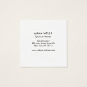 Sound Healing Tibetian Singing Bowls Vierkante Visitekaartjes (Achterkant)