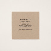 Sound Healing Tibetian Singing Bowls Vierkante Visitekaartjes (Achterkant)