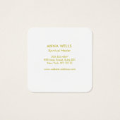 Sound Healing Tibetian Singing Bowls Vierkante Visitekaartjes (Achterkant)