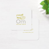 Sound Healing Tibetian Singing Bowls Vierkante Visitekaartjes (Bureau)