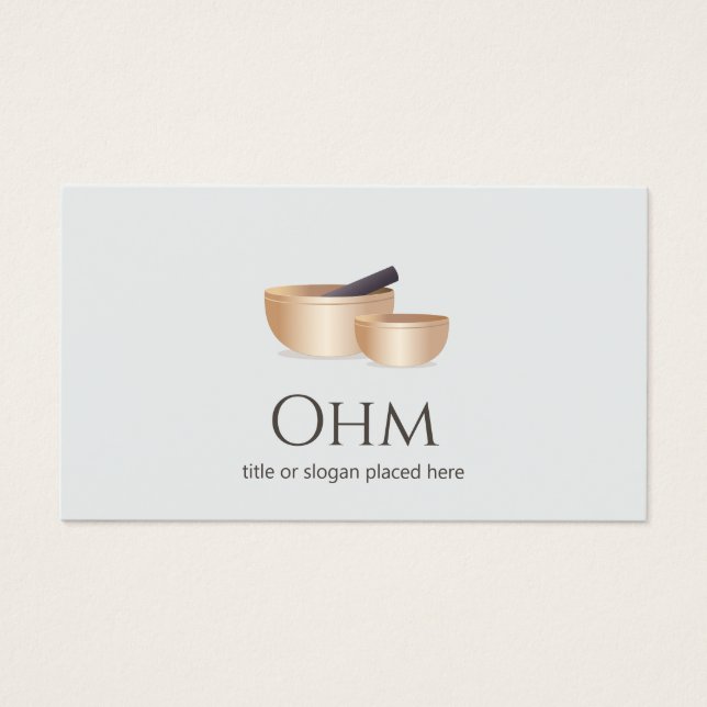 Sound Healing Tibetian Singing Bowls Visitekaartje (Voorkant)