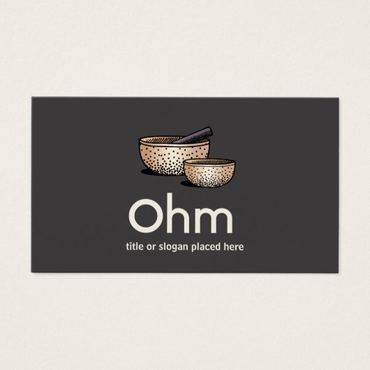 Sound Healing Tibetian Singing Bowls Visitekaartje (Voorkant)