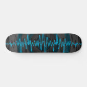 Sound Light Blue Dark-skateboard Persoonlijk Skateboard (Horizontaal)