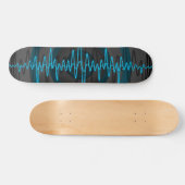 Sound Light Blue Dark-skateboard Persoonlijk Skateboard (Horizontaal)