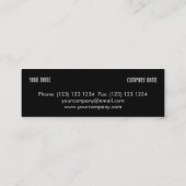 Sound Light Blue Dark visitekaartje skinny (Achterkant)