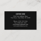 Sound Light Blue Dark-werkkaartsjabloon Visitekaartje (Achterkant)