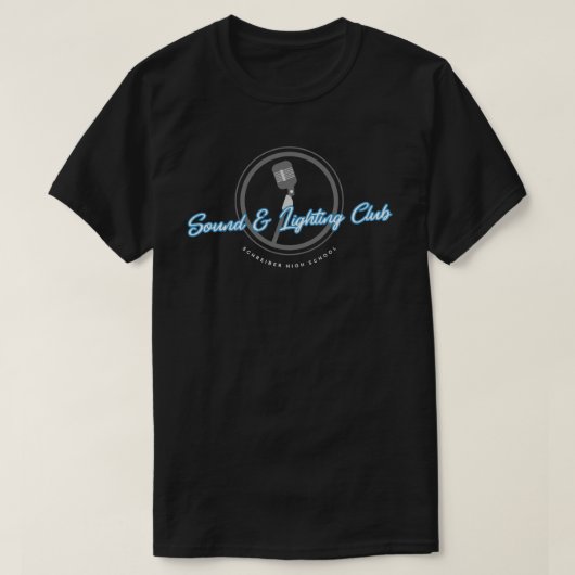 Sound & Lighting Club T-shirt - Ontwerp 1 (Design voorkant)