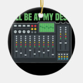 Sound Mixer Audio Engineer Mixer Board Keramisch Ornament (Voorkant)