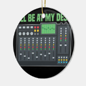 Sound Mixer Audio Engineer Mixer Board Keramisch Ornament (Links)