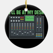 Sound Mixer Audio Engineer Mixer Board Keramisch Ornament (Achterkant)