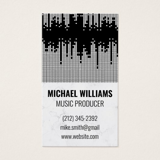 Sound Music Equalizer Visitekaartje (Voorkant)