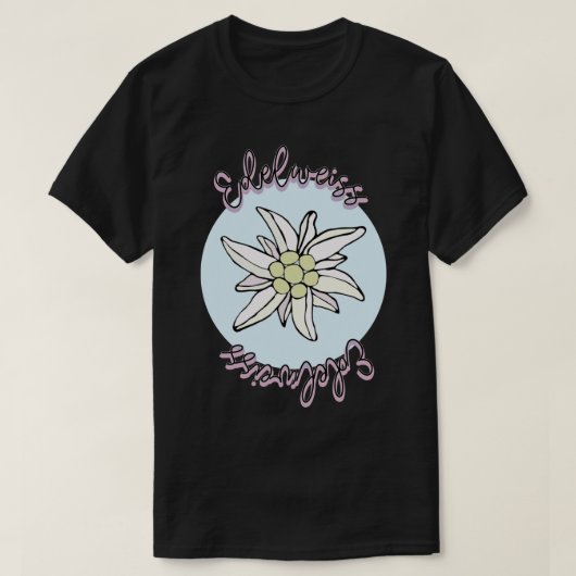 Sound of Music Edelweiss Sticker T-shirt (Design voorkant)