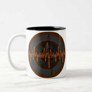 Sound Oranje Dark Round-mok Tweekleurige Koffiemok