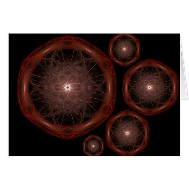 Sound Pattern Fractal Art Kaart (Voorkant Horizontaal)