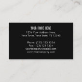 Sound Red Dark "Company Name"-visitekaartje Visitekaartje (Achterkant)