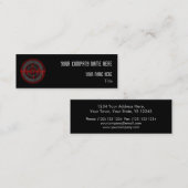 Sound Red Dark Round-model voor visitekaartjes (Voorkant / Achterkant)