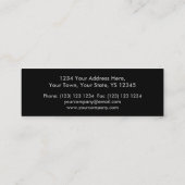 Sound Red Dark Round-model voor visitekaartjes (Achterkant)