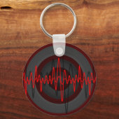 Sound Red Dark sleutelhanger (Voorkant)