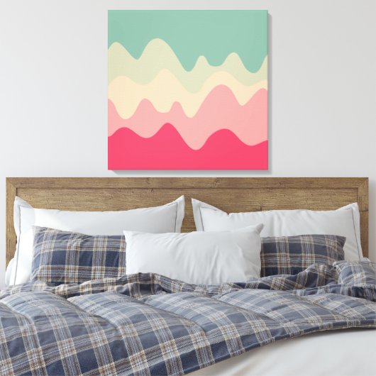 Sound Sketch 04 Canvas Afdruk (Insitu (Slaapkamer))