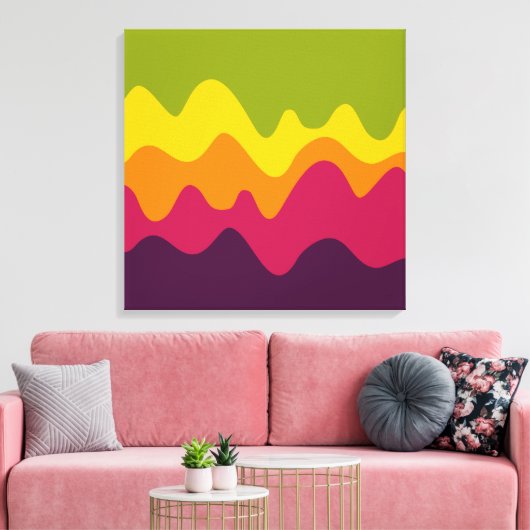 Sound Sketch 05 Canvas Afdruk (Insitu (Woonkamer))