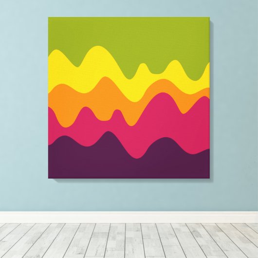 Sound Sketch 05 Canvas Afdruk (Insitu (Houten vloer))