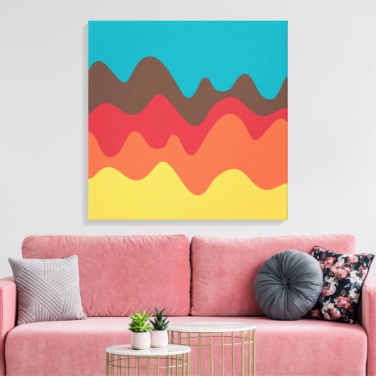 Sound Sketch 08 Canvas Afdruk (Insitu (Woonkamer))