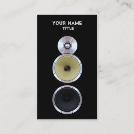 Sound Speaker Engineer-Visitekaartjes Visitekaartje