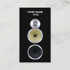 Sound Speaker Engineer-Visitekaartjes Visitekaartje