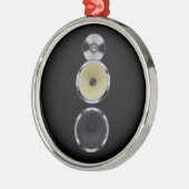 Sound Speaker-kerstversiering Metalen Ornament (Links)