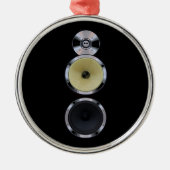 Sound Speaker-kerstversiering Metalen Ornament (Voorkant)